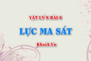 Lực ma sát là gì? Lực ma sát nghỉ, ma sát lăn, ma sát trượt là gì? cho ví dụ - Vật lý 8 bài 6